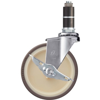 415EX・自在車ストッパー付(ナイロンホイール・ウレタン車) ハンマーキャスター