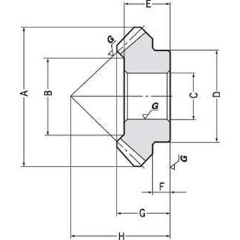 KSP039002GUG KSP ニッセイ歯研まがりばかさ歯車(追加工用) KHK(小原歯車工業) 38010235