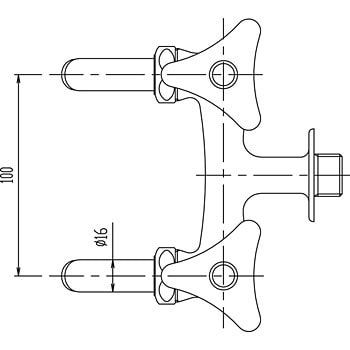 LF-7Y-13 2口ホーム水栓 1個 LIXIL(INAX) 【通販サイトMonotaRO】