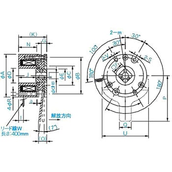 BXW 無励磁作動形ブレーキ 三木プーリ