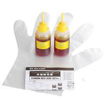 THC-321Y10N Canon「BCI-321」対応交換インク エレコム 38121562