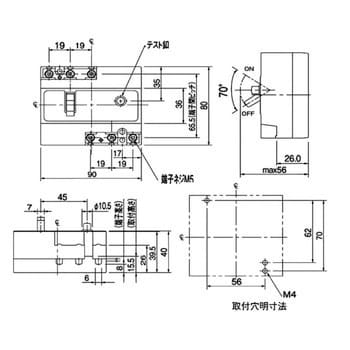 漏電ブレーカ J型 JIS互換性形