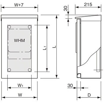 WHM収納用キャビネット 屋根付