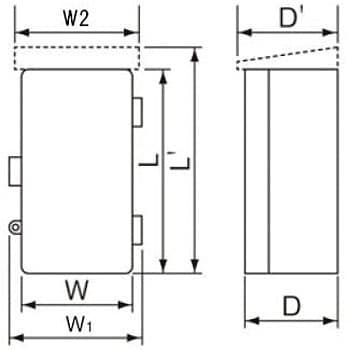 BPP807W プラスチックボックス 屋根なし 屋内用 1個 パナソニック