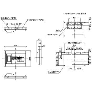 コスモパネル コンパクト21 リミッタースペース付 パナソニック