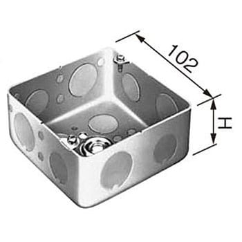 DS37441 中型四角アウトレットボックス 浅型「トロセーブ」 1個