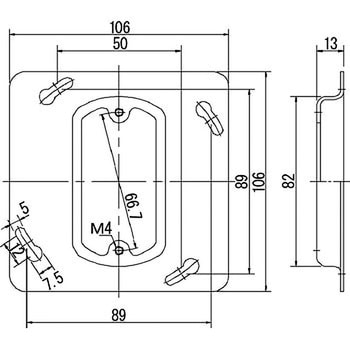 塗装中型四角器具用カバー パナソニック(Panasonic) 電設用各種カバー