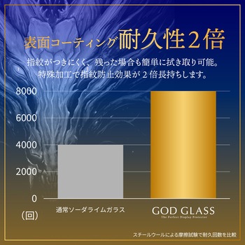 iPhone 16 Pro Max ガラスフィルム「GOD GLASS 極龍神」堅守 超透明 GOD GLASS
