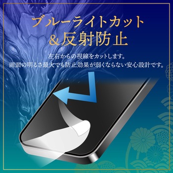 iPhone 16 Pro ガラスフィルム「GOD GLASS 極龍神」堅守 反射防止・ブルーライトカット GOD GLASS