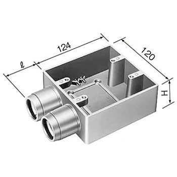 DM38628 露出スイッチボックス(2個用) 1個 Panasonic(パナソニック