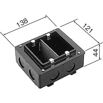 埋込スイッチボックス(カバー付)ノックアウト付 Panasonic(パナソニック)