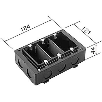 埋込スイッチボックス(カバー付)ノックアウト付 Panasonic(パナソニック)