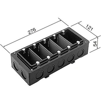 埋込スイッチボックス(カバー付)ノックアウト付 Panasonic(パナソニック)
