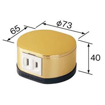 DUK52022K ハイテンションアウトレット 両口2コロゴールド丸型 1個