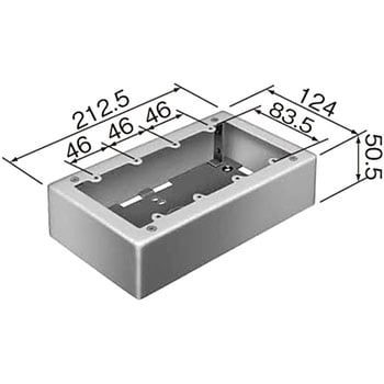 DZA174W 4個用スイッチボックス ノックなし 1個 パナソニック