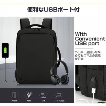 ビジネスリュック パソコン 12～16インチ と NEC VersaPro UltraLite タイプVG PC-VKT46GM9LVNM 14インチ 対応 保護フィルム 2点セット ノート PC バッグ メディアフューチャー