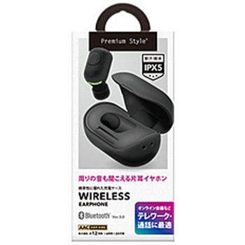 完全ワイヤレスイヤホン 片耳 充電ケース付 Premium Style PGA