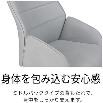 トーナルA1チェア ミドルバック ファブリック 撥水・防汚加工 コイズミファニテック