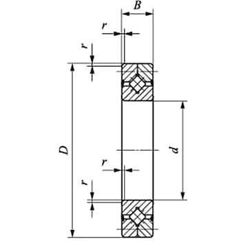 標準形クロスローラベアリング CRB・CRBC 日本トムソン(IKO) 特殊