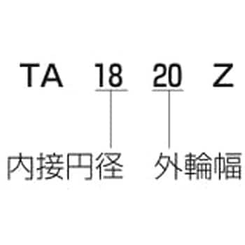TA2515Z シェル形ニードルベアリング TA(メートル形) 1個 日本トムソン
