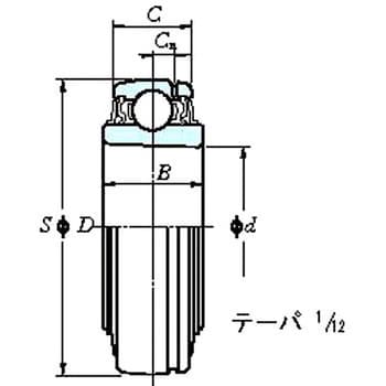 UK313 UK ユニット用玉軸受(テーパ穴) 1個 FYH (日本ピローブロック