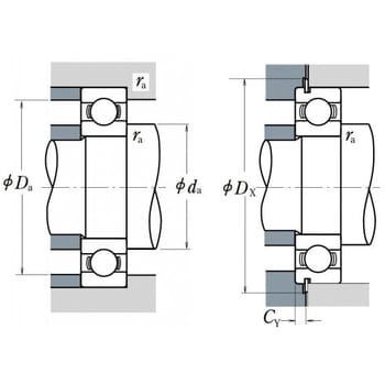 深溝玉軸受 6200番台 開放形 C3隙間