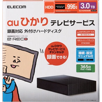 ELD-AUH030UBK ELECOM Desktop Drive USB3.0 Black auひかりTVモデル 1