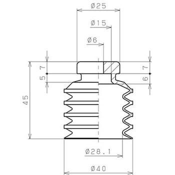 真空パッド 多段ベローズタイプ (パッド単体) PISCO(ピスコ)