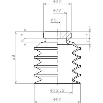 真空パッド 多段ベローズタイプ (パッド単体) PISCO(ピスコ)