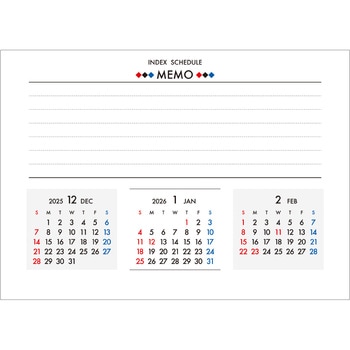 【名入れ】インデックス・スケジュール - レスタス