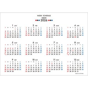 【名入れ】インデックス・スケジュール - レスタス