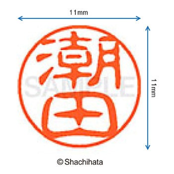 ブラック11 既製(ウ) シヤチハタ