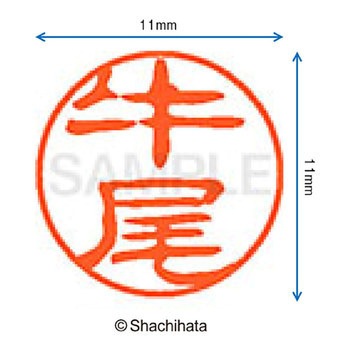 ブラック11 既製(ウ) シヤチハタ