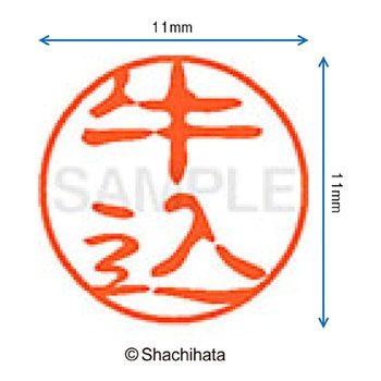 ブラック11 既製(ウ) シヤチハタ