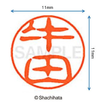 ブラック11 既製(ウ) シヤチハタ