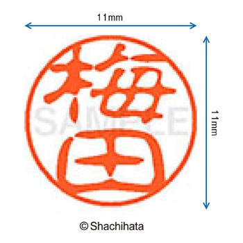 ブラック11 既製(ウ) シヤチハタ