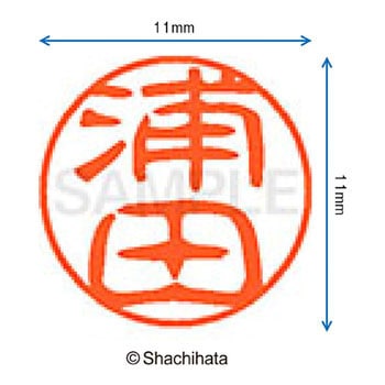 ブラック11 既製(ウ) シヤチハタ