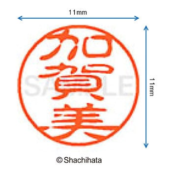 ブラック11 既製(カ) シヤチハタ