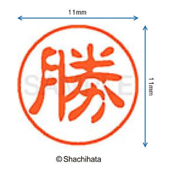 ブラック11 既製(カ) シヤチハタ