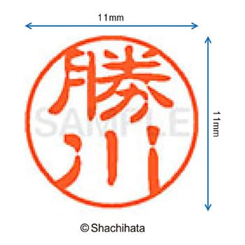 ブラック11 既製(カ) シヤチハタ