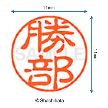 ブラック11 既製(カ) シヤチハタ