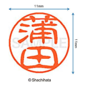 ブラック11 既製(カ) シヤチハタ