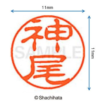 ブラック11 既製(カ) シヤチハタ