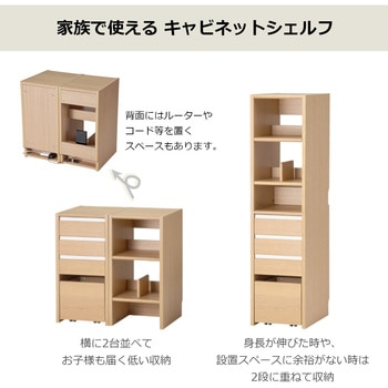 Lenos キャビネットシェルフ W342×D460 コイズミファニテック