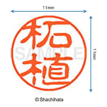 ブラック11 既製(ツ) シヤチハタ