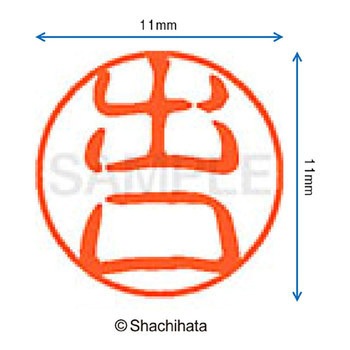 ブラック11 既製(テ) シヤチハタ