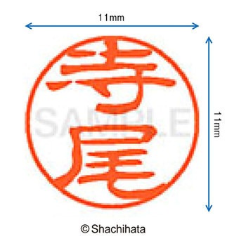 ブラック11 既製(テ) シヤチハタ