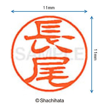 ブラック11 既製(ナ) シヤチハタ