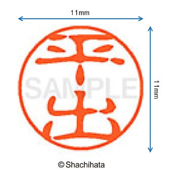 ブラック11 既製(ヒ) シヤチハタ