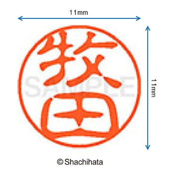 ブラック11 既製(マ) シヤチハタ